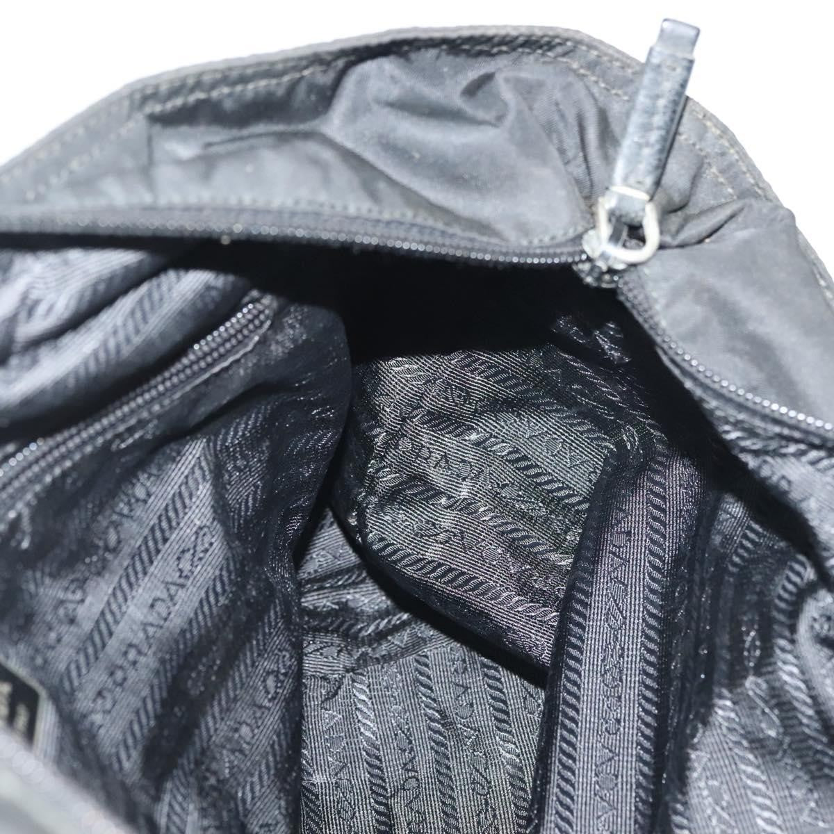Prada Vintage Tote Tessuto Black Nylon Tote Bag Bag (Pre-Owned)
