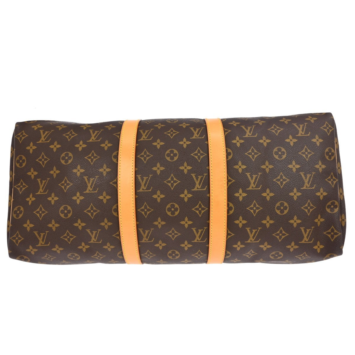 Louis Vuitton Keepall Bag Monogram Canvas Brown Canvas Travel Bag Bag (Pre-Owned)
