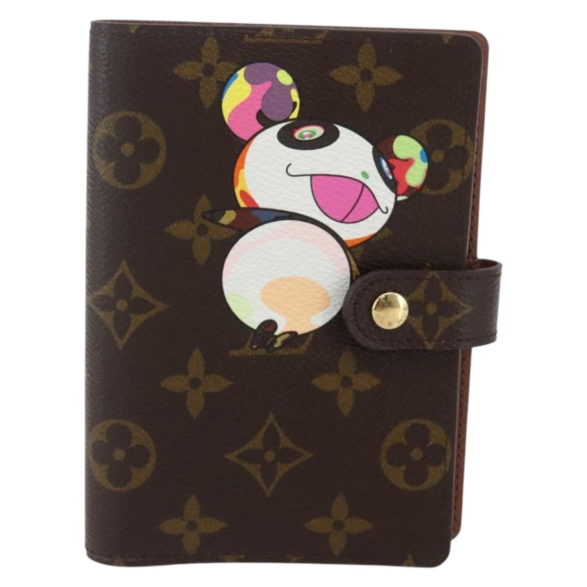 Louis Vuitton Agenda Cover Monogram Panda Brown Canvas Wallets Accessory (Pre-Owned)