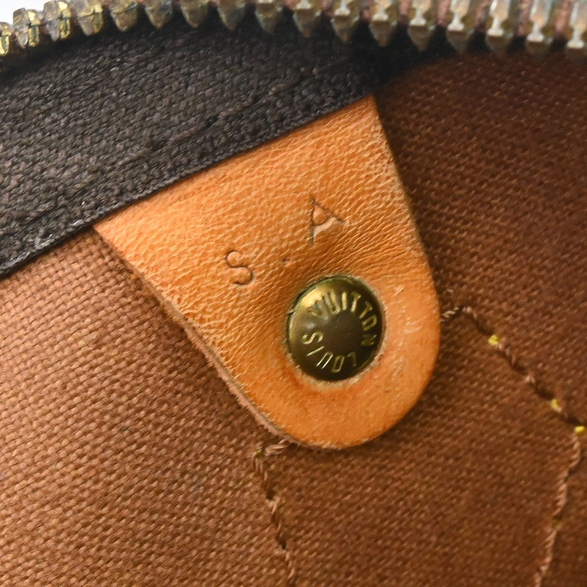 Louis Vuitton Speedy Handbag Monogram Canvas Brown Canvas Handbag (Pre-Owned)