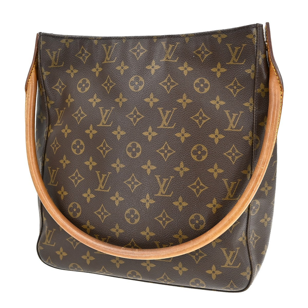 Louis Vuitton Monogram Looping Handbag Monogram Canvas Brown Canvas Shoulder Bag Bag (Pre-Owned)
