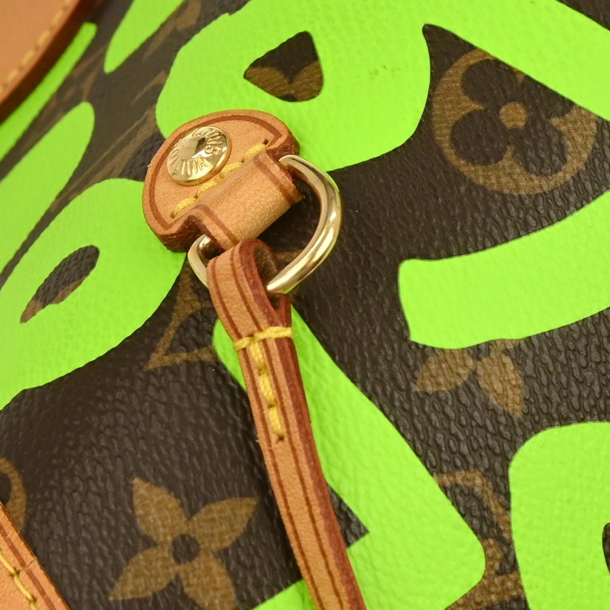 Louis Vuitton Neverfull Tote Limited Edition Monogram Graffiti Green Canvas Tote Bag Bag (Pre-Owned)