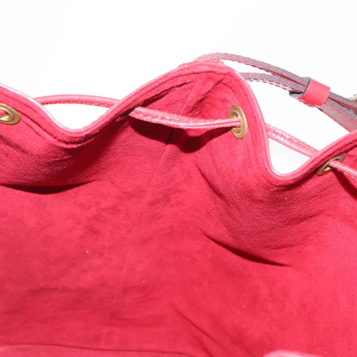 Louis Vuitton Petit Noe Nm Handbag Epi Leather Red Leather Shoulder Bag Bag (Pre-Owned)