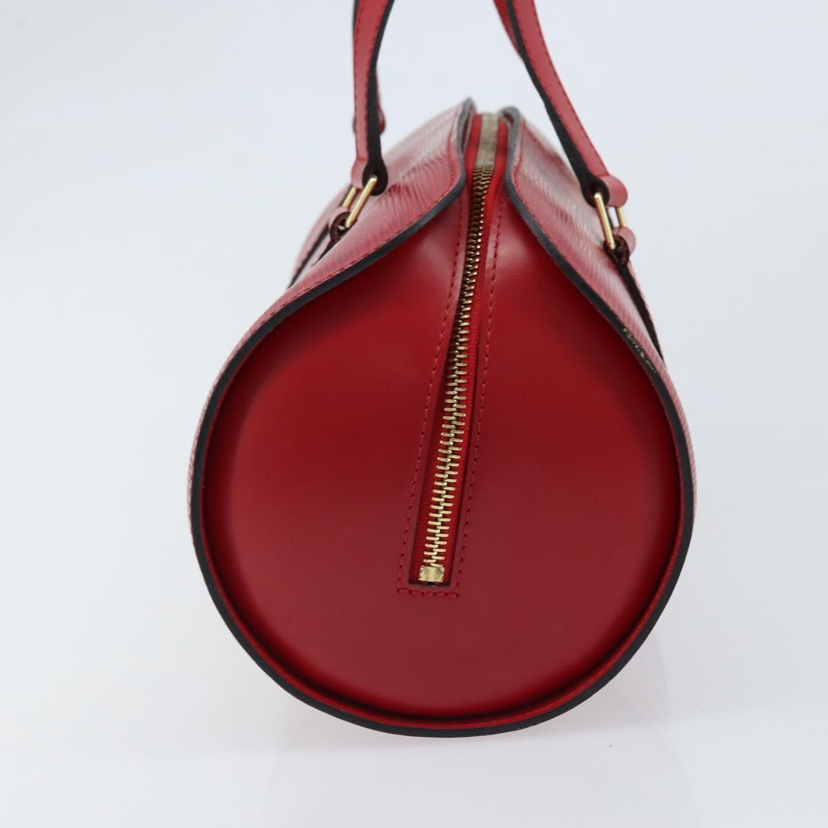 Louis Vuitton Soufflot Handbag Epi Leather Red Leather Handbag (Pre-Owned)