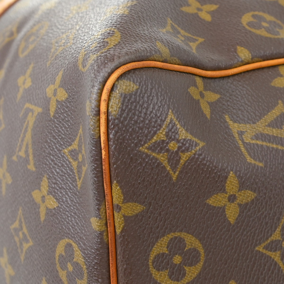 Louis Vuitton Keepall Bag Monogram Canvas Brown Canvas Travel Bag Bag (Pre-Owned)