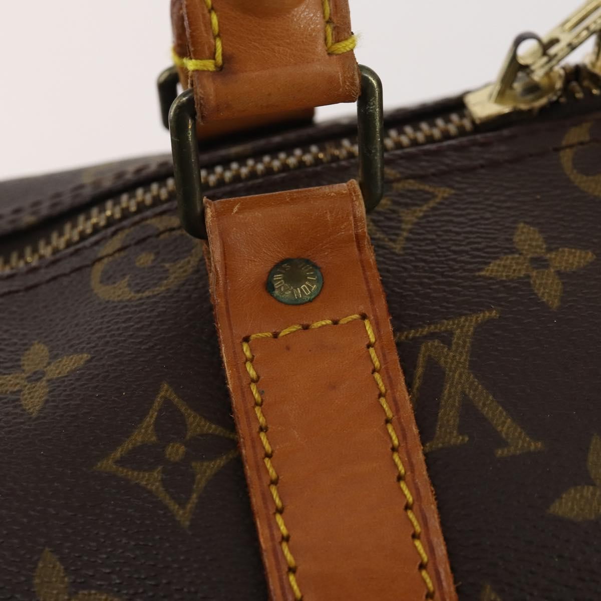 Louis Vuitton Keepall Bag Monogram Canvas Brown Canvas Travel Bag Bag (Pre-Owned)