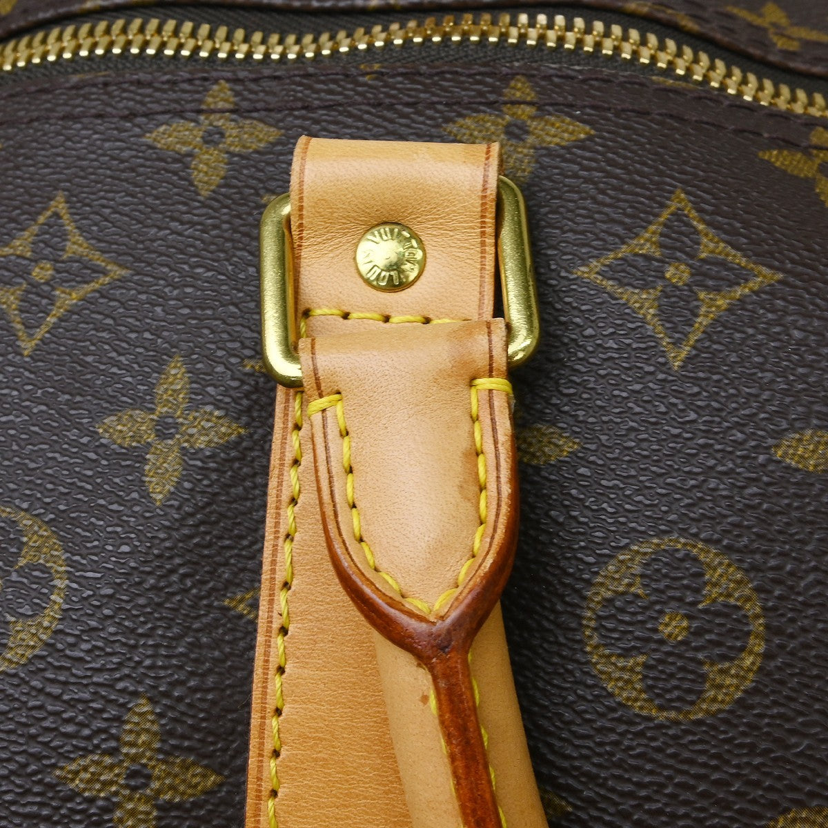 Louis Vuitton Keepall Bandouliere Bag Monogram Canvas Brown Canvas Travel Bag Bag (Pre-Owned)
