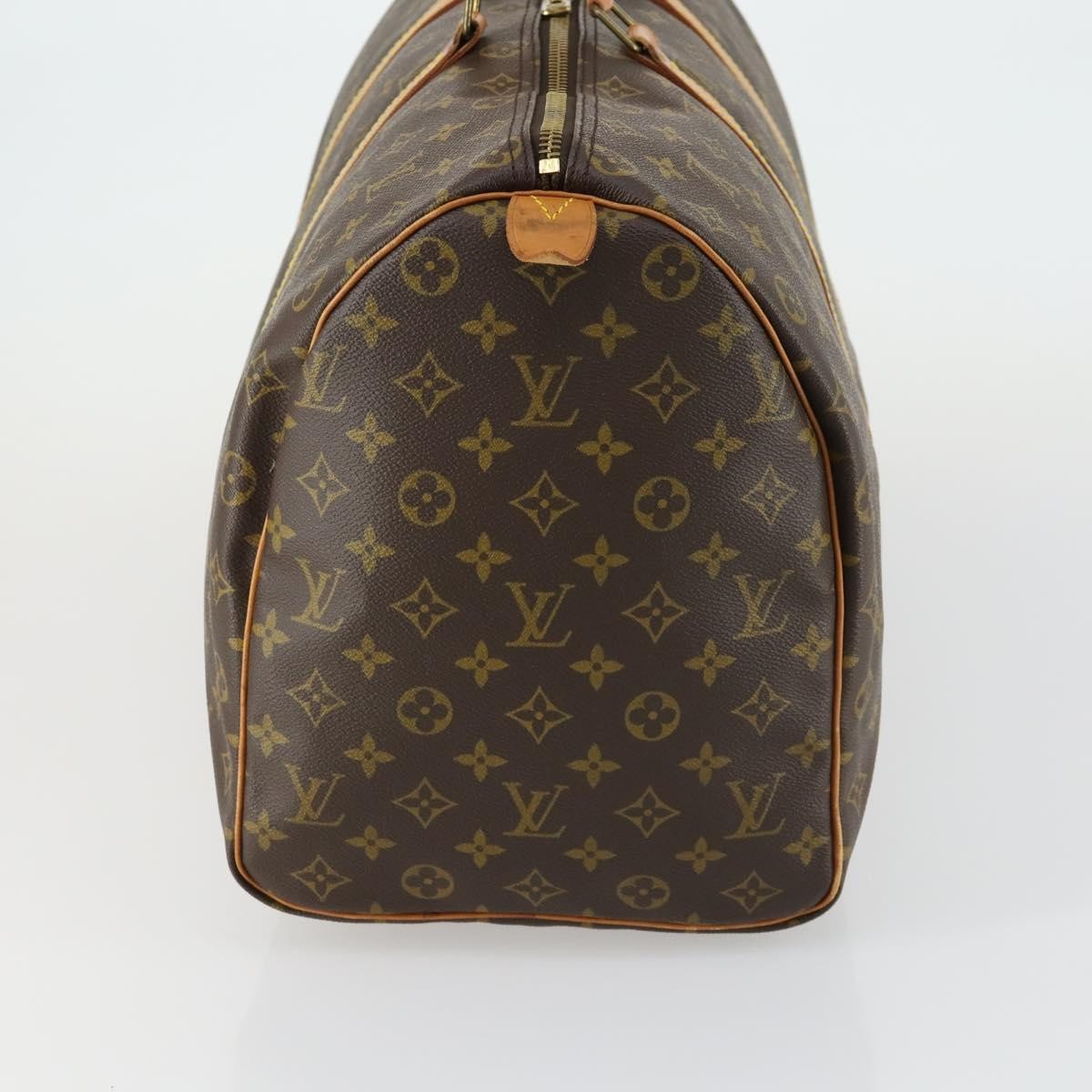 Louis Vuitton Keepall Bag Monogram Canvas Brown Canvas Travel Bag Bag (Pre-Owned)