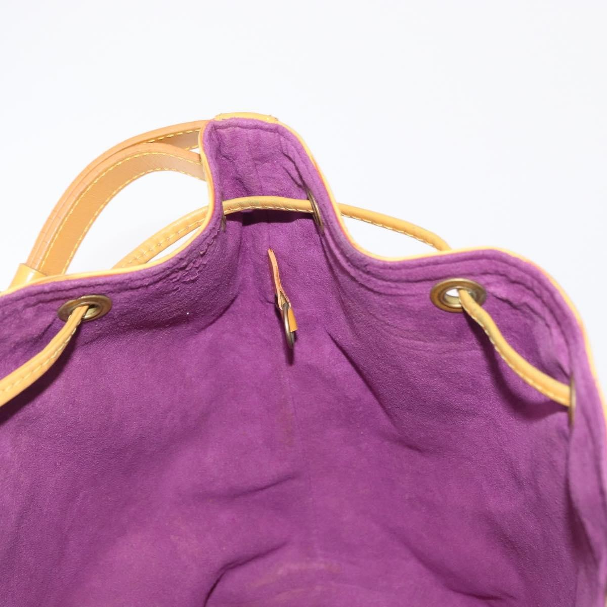 Louis Vuitton Petit Noe Handbag Epi Leather Yellow Leather Shoulder Bag Bag (Pre-Owned)