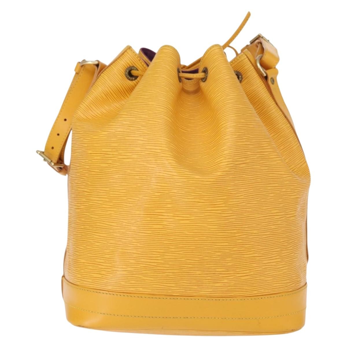 Louis Vuitton Noe Handbag Epi Leather Yellow Leather Shoulder Bag Bag (Pre-Owned)