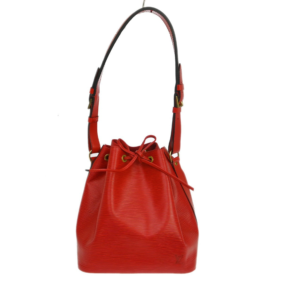 Louis Vuitton Petit Noe Handbag Epi Leather Red Leather Shoulder Bag Bag (Pre-Owned)