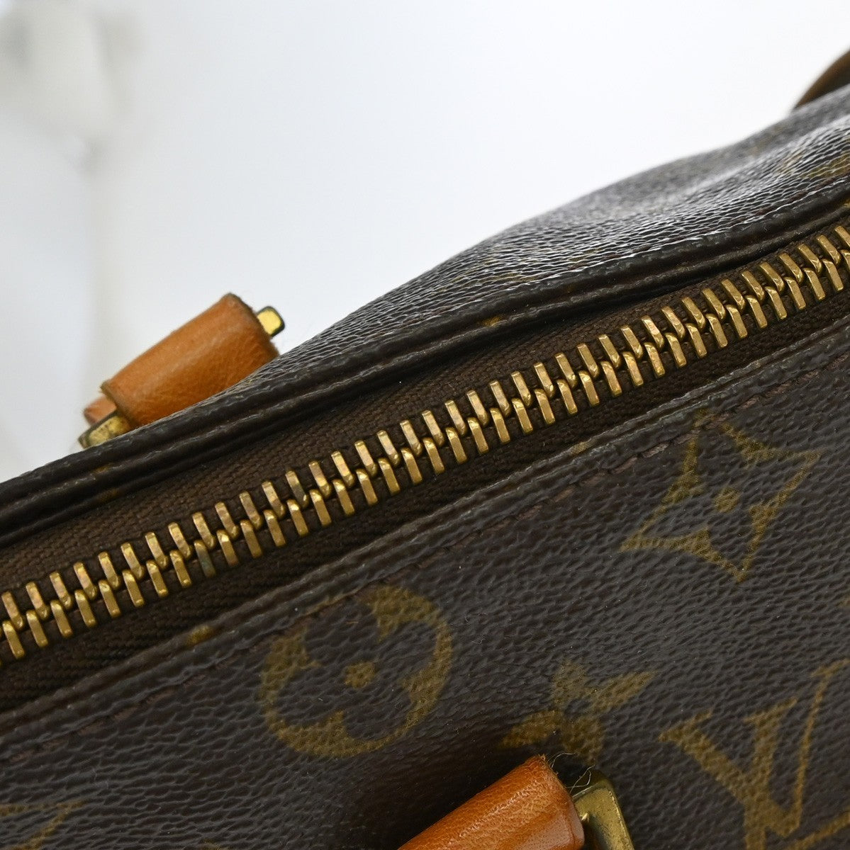 Louis Vuitton Cabas Mezzo Monogram Canvas Brown Canvas Tote Bag Bag (Pre-Owned)