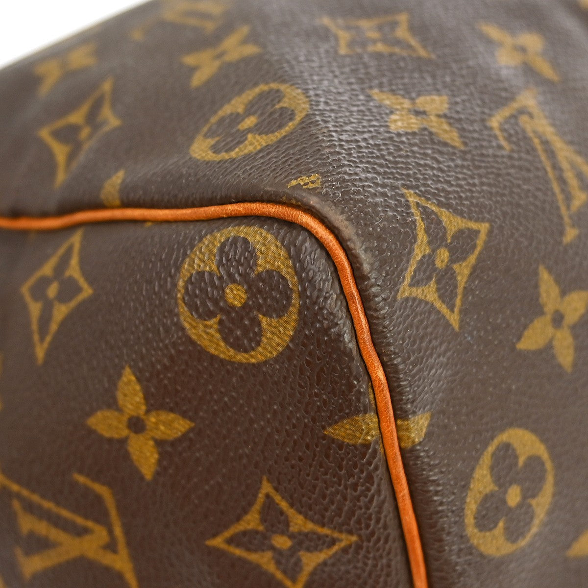 Louis Vuitton Speedy Handbag Monogram Canvas Brown Canvas Handbag (Pre-Owned)