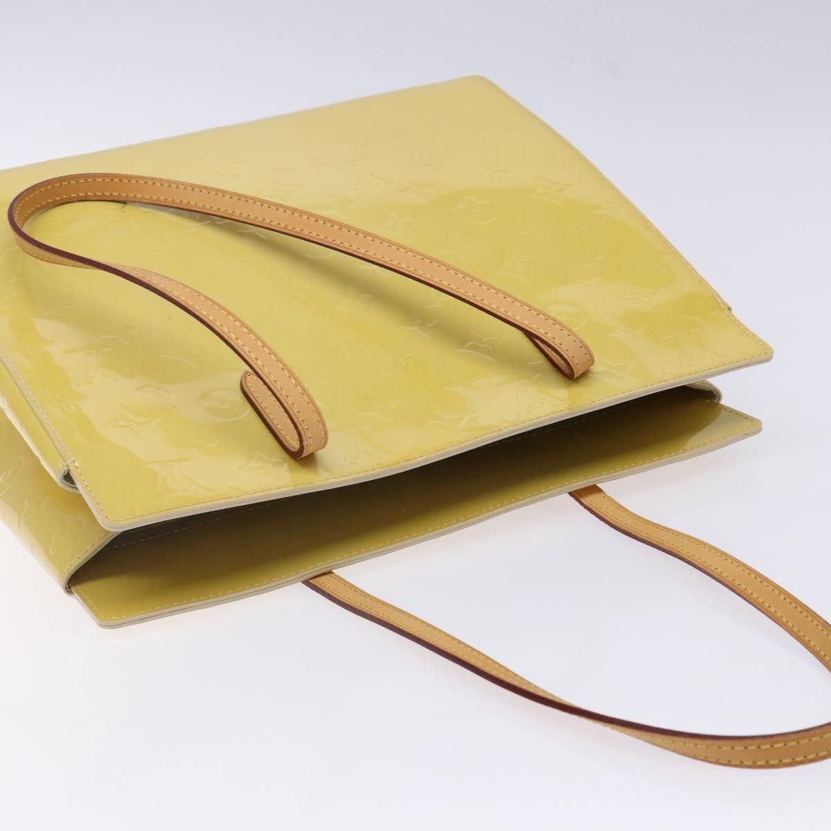Louis Vuitton Catalina Handbag Monogram Vernis Yellow Patent_Leather Tote Bag Bag (Pre-Owned)