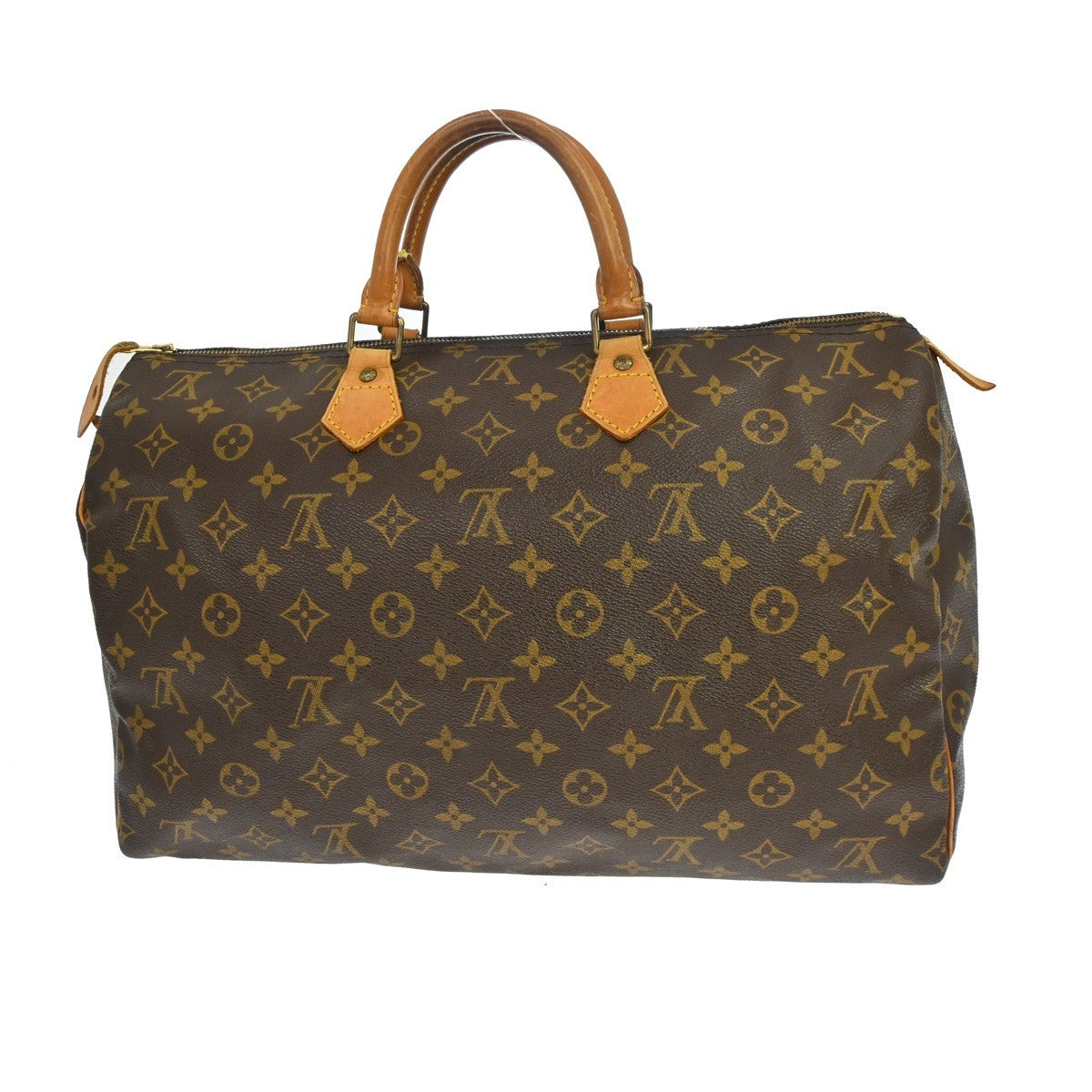 Louis Vuitton Speedy Handbag Monogram Canvas Brown Canvas Handbag (Pre-Owned)