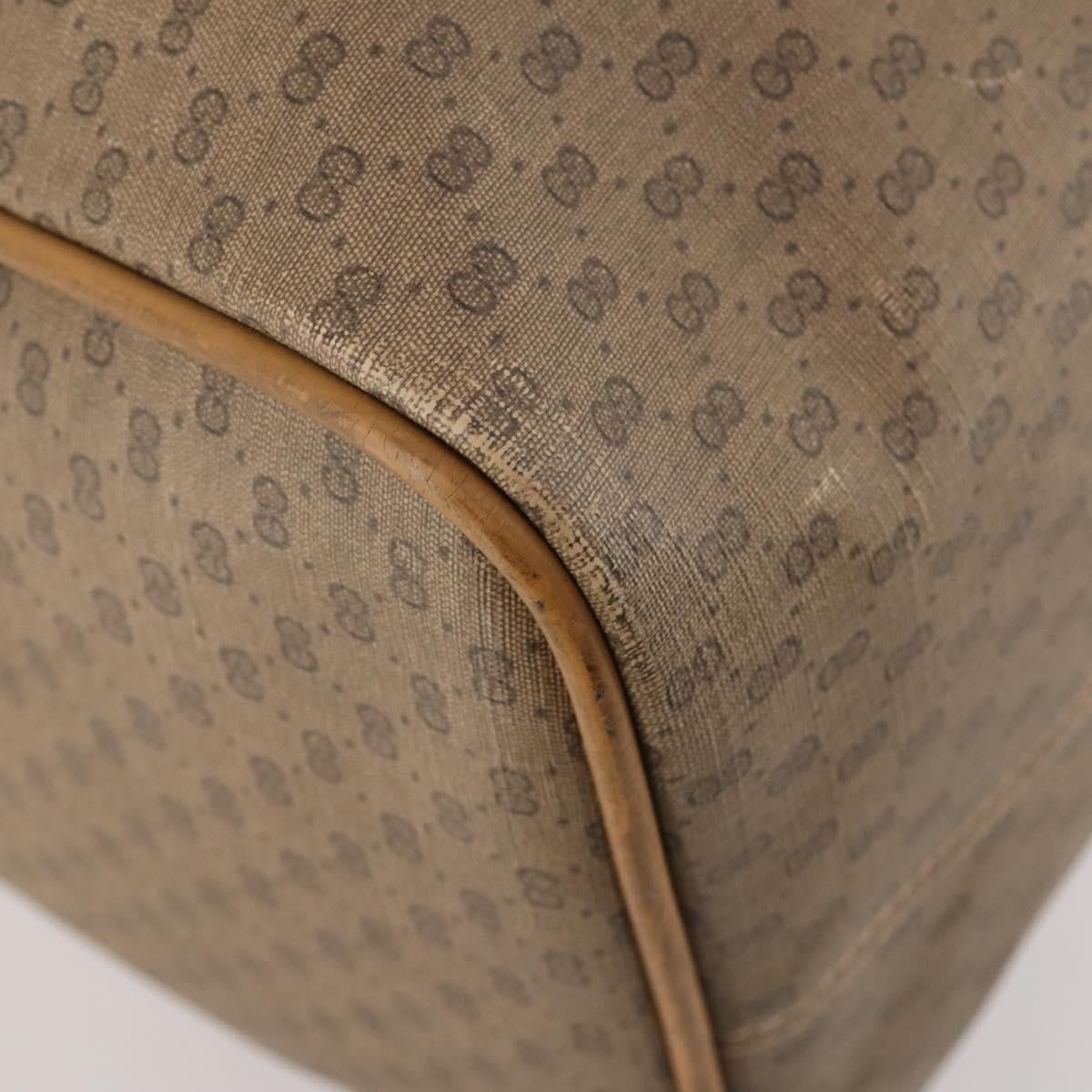 Gucci Vintage Travel Bag Gg Canvas Beige Pvc Travel Bag Bag (Pre-Owned)