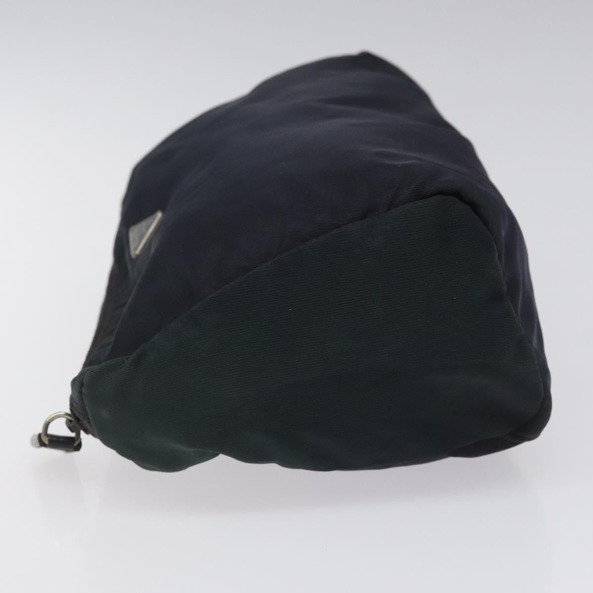 Prada Vintage Pouch Tessuto Navy Nylon Clutche & Pouche Bag (Pre-Owned)