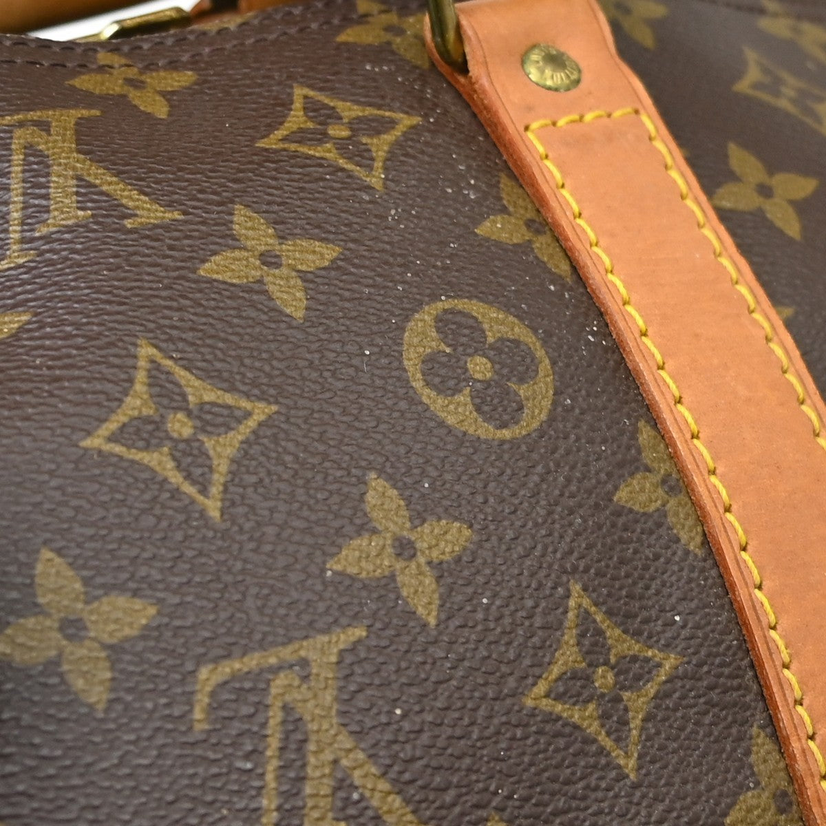 Louis Vuitton Keepall Bag Monogram Canvas Brown Canvas Travel Bag Bag (Pre-Owned)