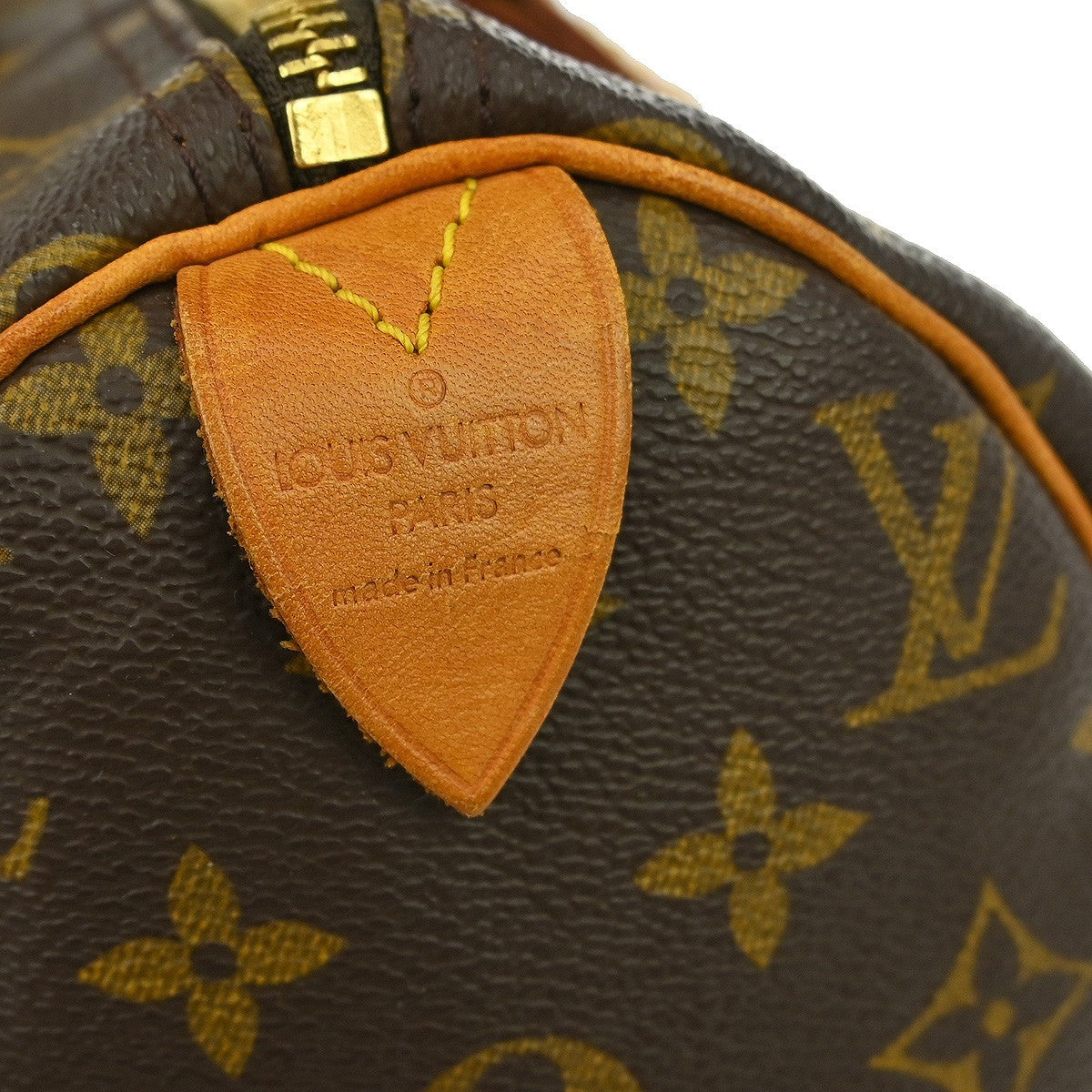 Louis Vuitton Speedy Handbag Monogram Canvas Brown Canvas Handbag (Pre-Owned)