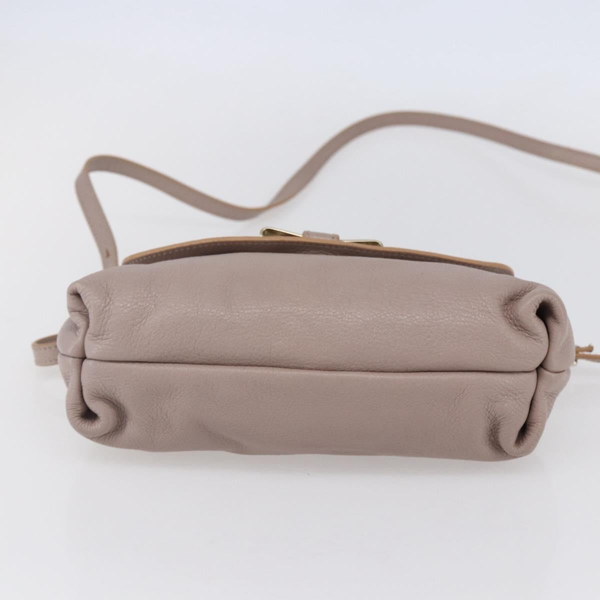 Chloe Lily Shoulder Bag Leather Pink Leather Shoulder Bag Bag (Pre-Owned)