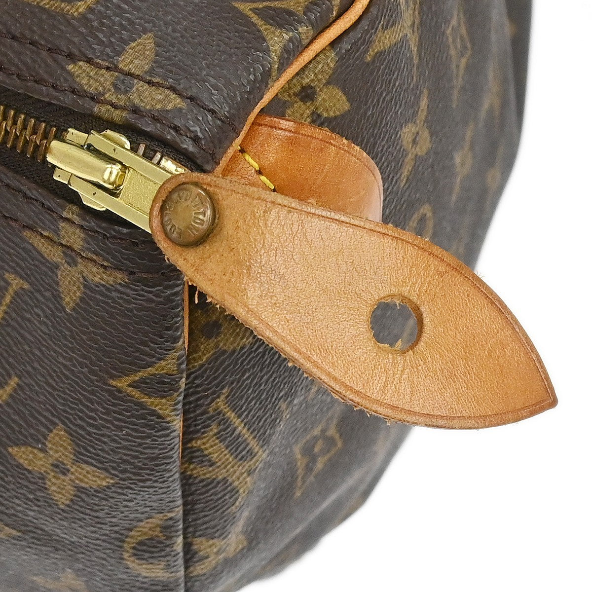 Louis Vuitton Speedy Handbag Monogram Canvas Brown Canvas Handbag (Pre-Owned)