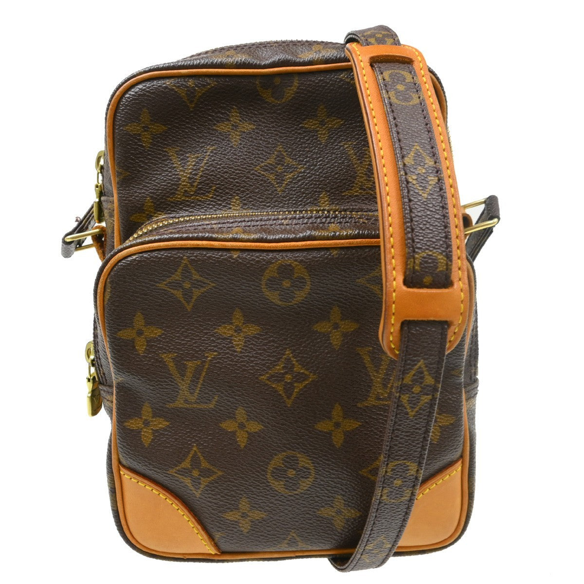 Louis Vuitton Amazone Bag Monogram Canvas Brown Canvas Shoulder Bag Bag (Pre-Owned)