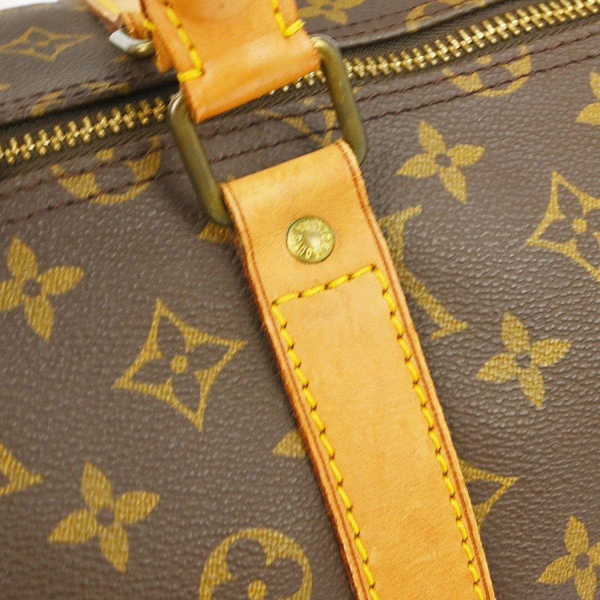 Louis Vuitton Keepall Bag Monogram Canvas Brown Canvas Travel Bag Bag (Pre-Owned)