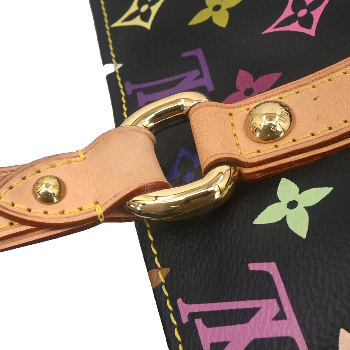 Louis Vuitton Aurelia Handbag Monogram Multicolor Black Canvas Tote Bag Bag (Pre-Owned)