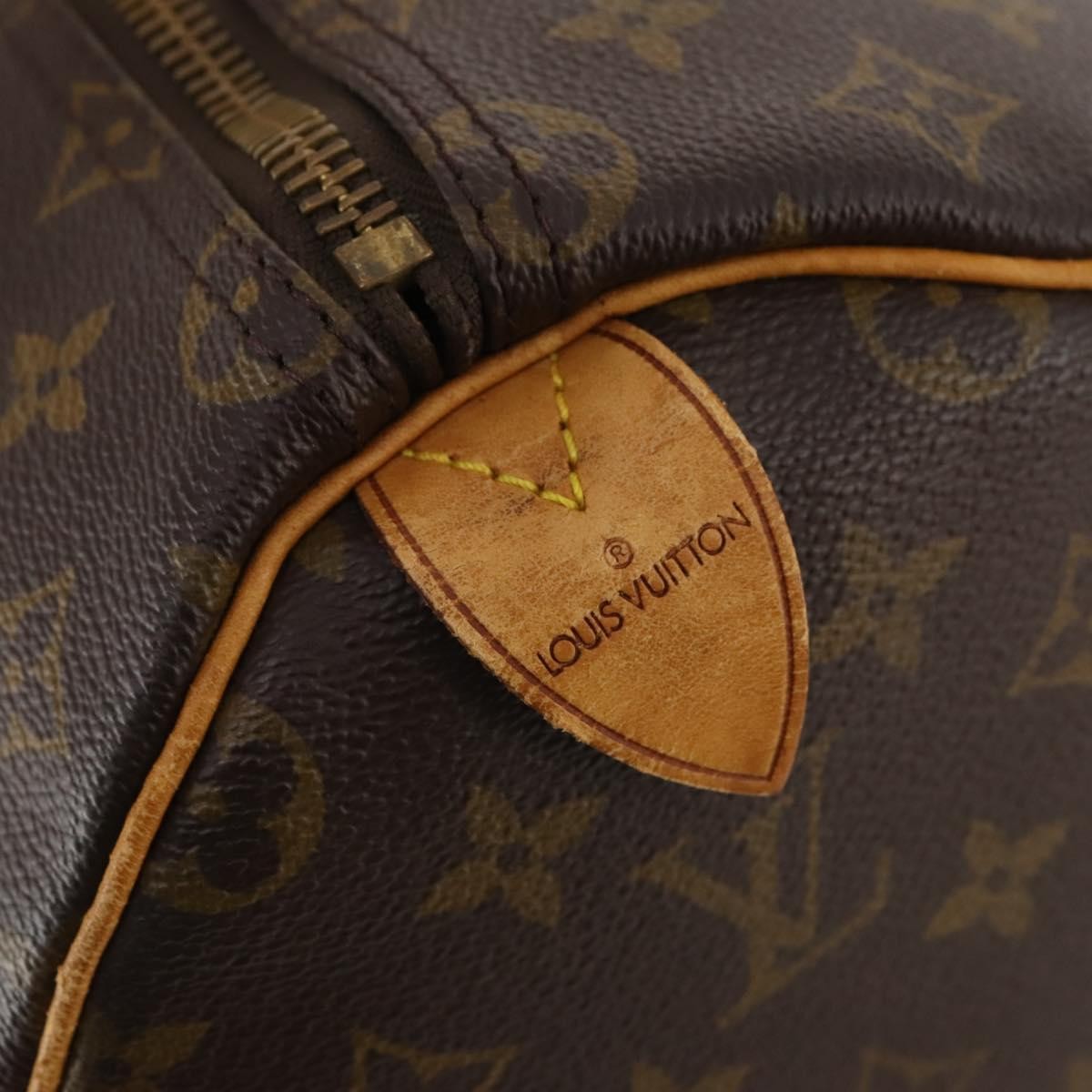 Louis Vuitton Keepall Bag Monogram Canvas Brown Canvas Travel Bag Bag (Pre-Owned)