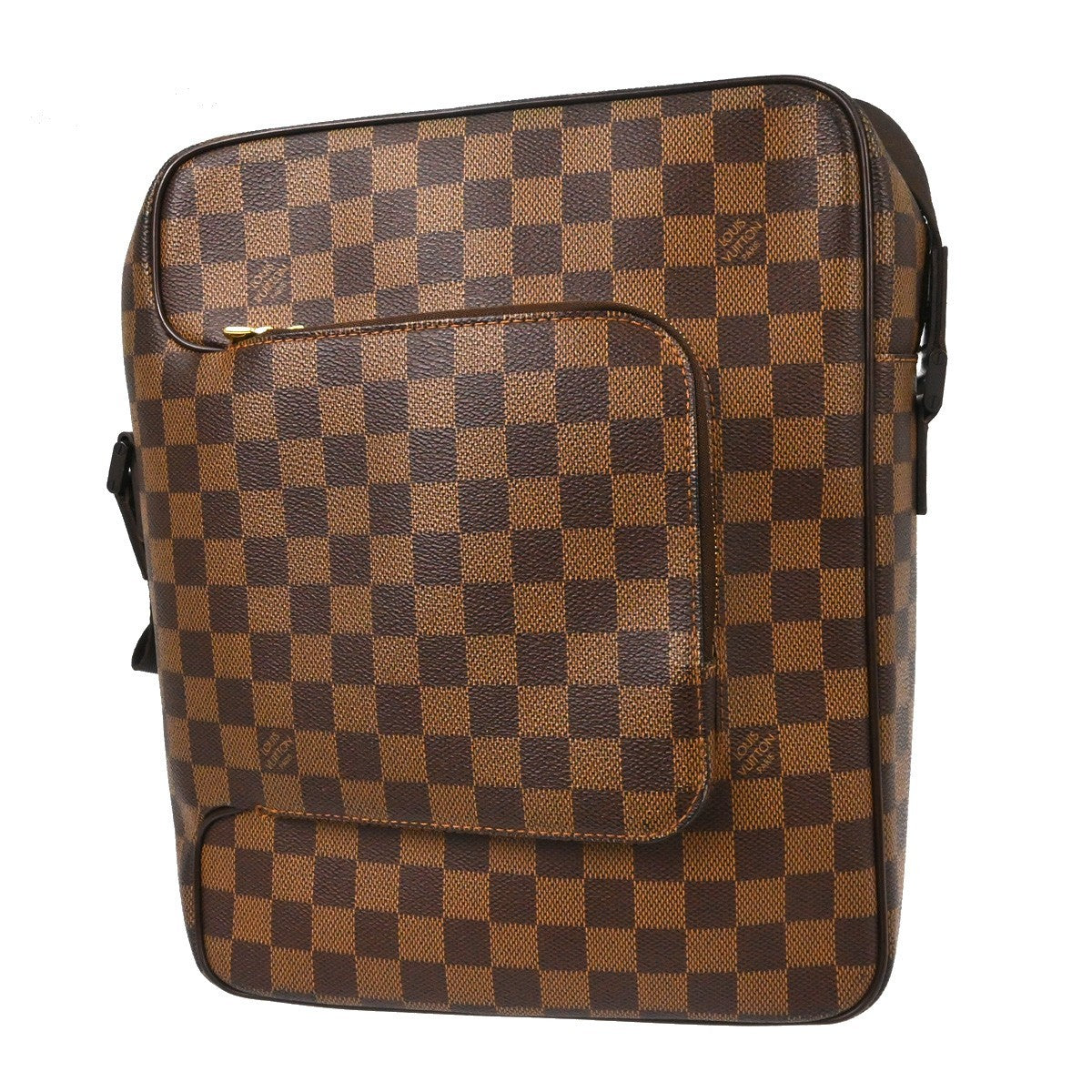 Louis Vuitton Olav Handbag Damier Brown Canvas Shoulder Bag Bag (Pre-Owned)