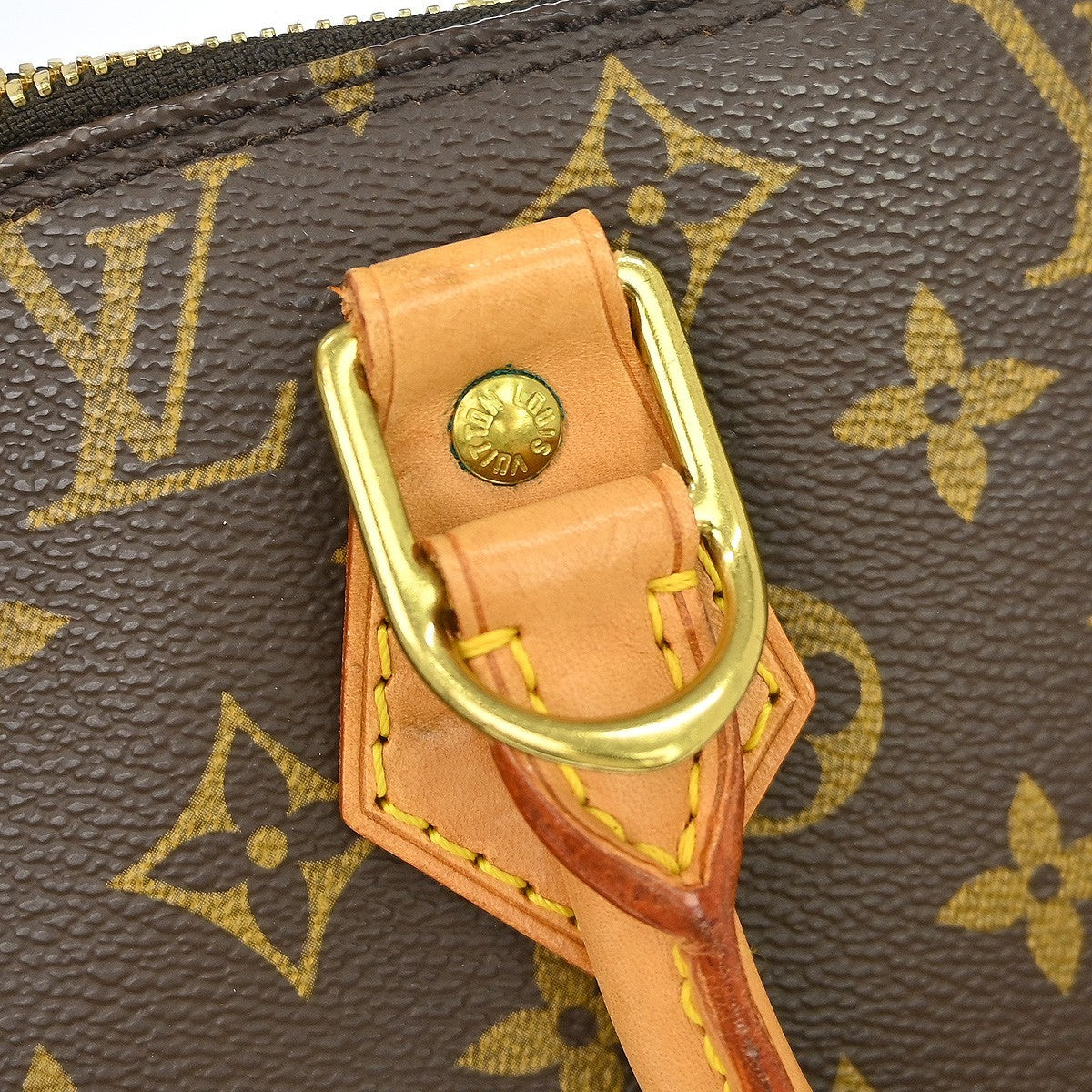 Louis Vuitton Alma Handbag Monogram Canvas Brown Canvas Handbag (Pre-Owned)