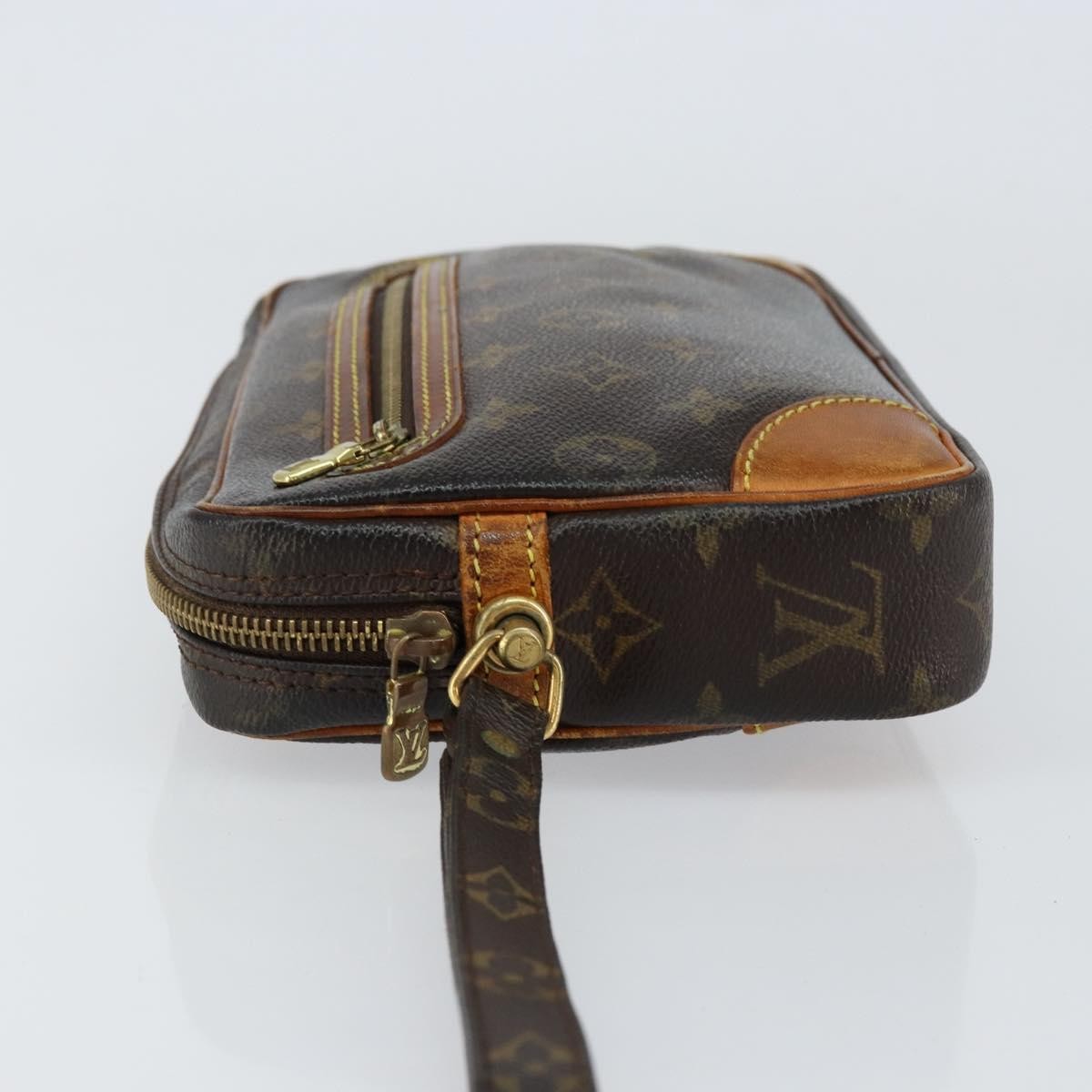 Louis Vuitton Marly Dragonne Clutch Monogram Canvas Brown Canvas Clutche & Pouche Bag (Pre-Owned)