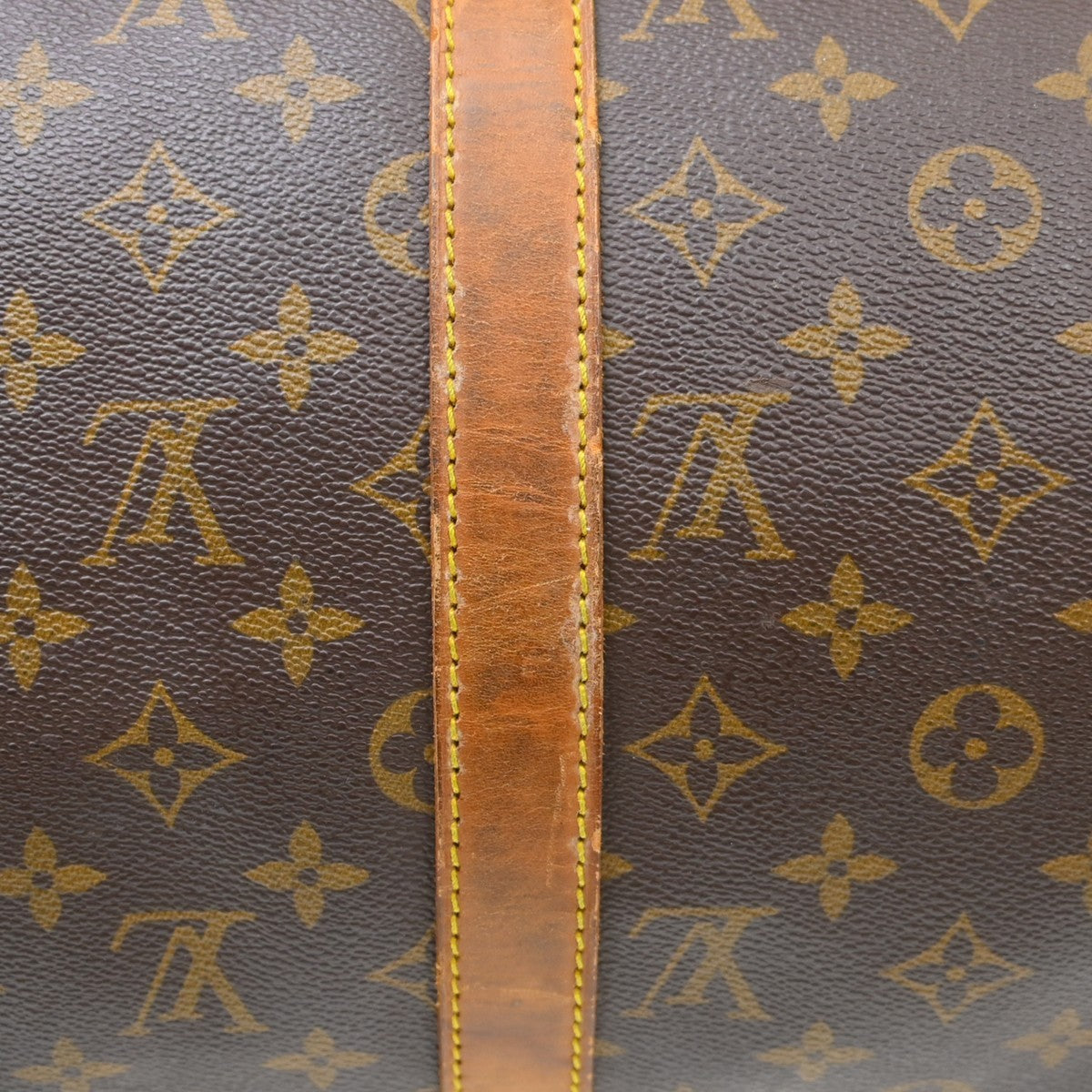 Louis Vuitton Keepall Bandouliere Bag Monogram Canvas Brown Canvas Travel Bag Bag (Pre-Owned)