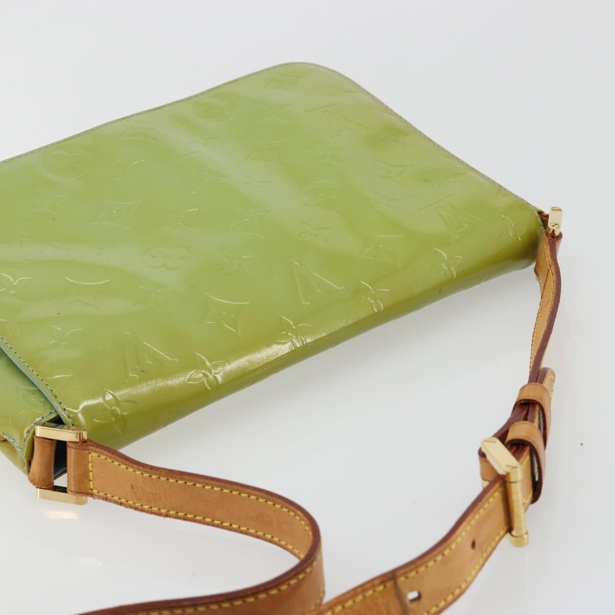 Louis Vuitton Thompson Street Handbag Monogram Vernis Blue Patent_Leather Shoulder Bag Bag (Pre-Owned)