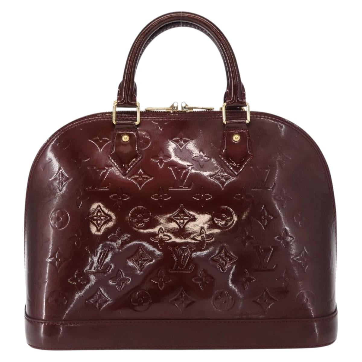 Louis Vuitton Alma Handbag Patent Leather Red Patent_Leather Handbag (Pre-Owned)