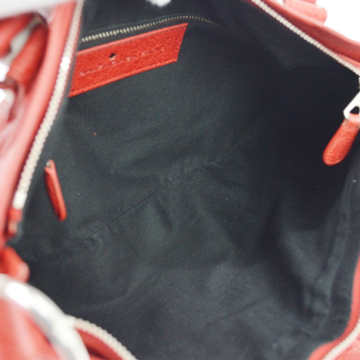Balenciaga City Giant Studs Bag Leather Red Leather Handbag (Pre-Owned)