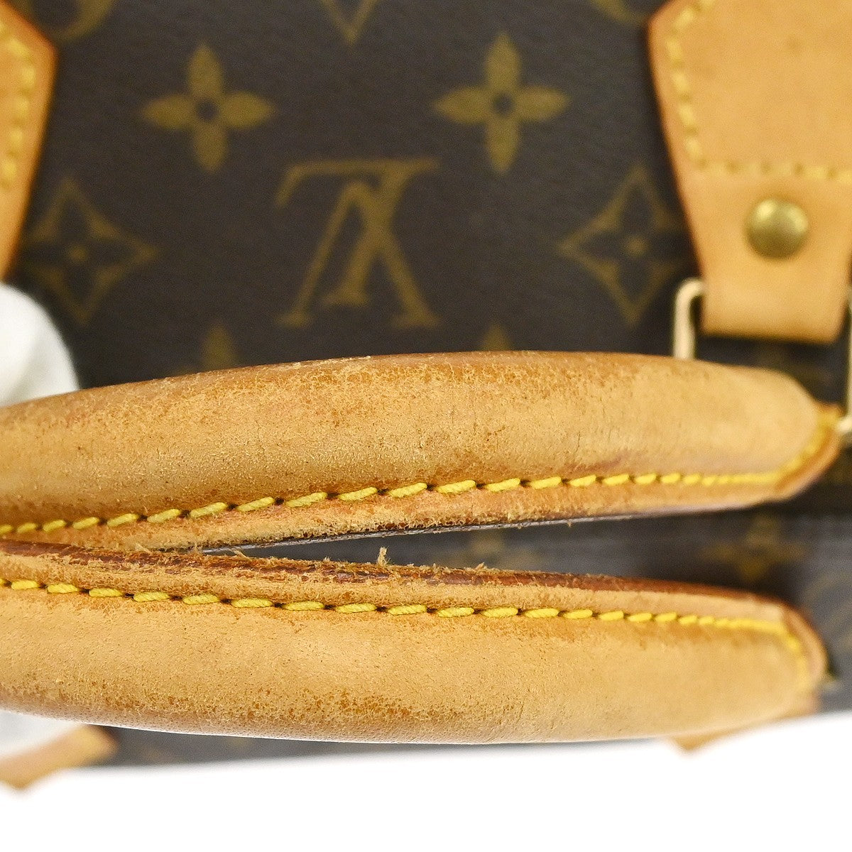 Louis Vuitton Speedy Handbag Monogram Canvas Brown Canvas Handbag (Pre-Owned)