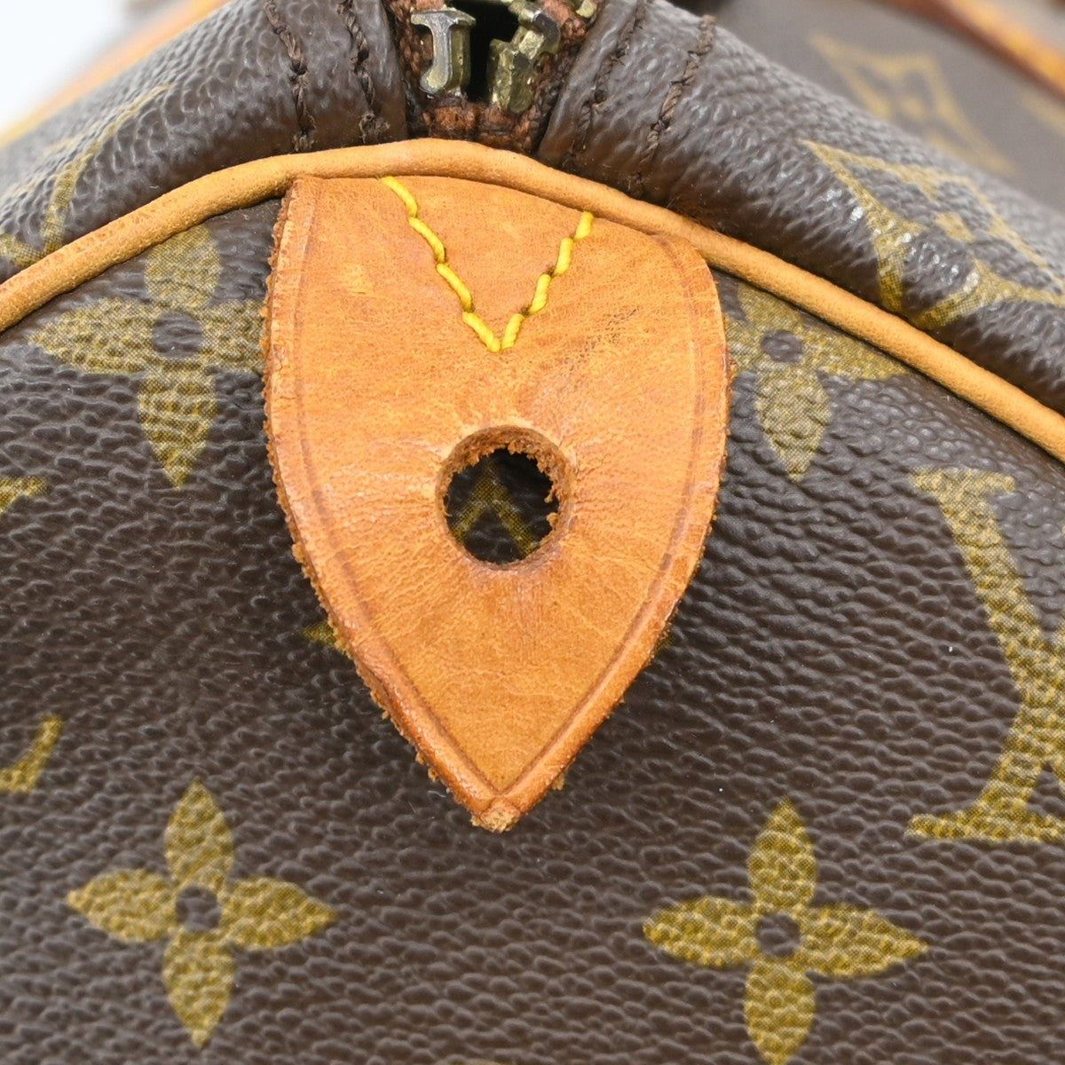 Louis Vuitton Speedy Handbag Monogram Canvas Brown Canvas Handbag (Pre-Owned)