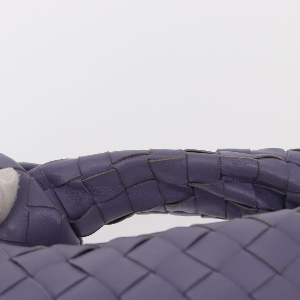 Bottega Veneta Bv Jodie Hobo Intrecciato Nappa Purple Leather Handbag (Pre-Owned)