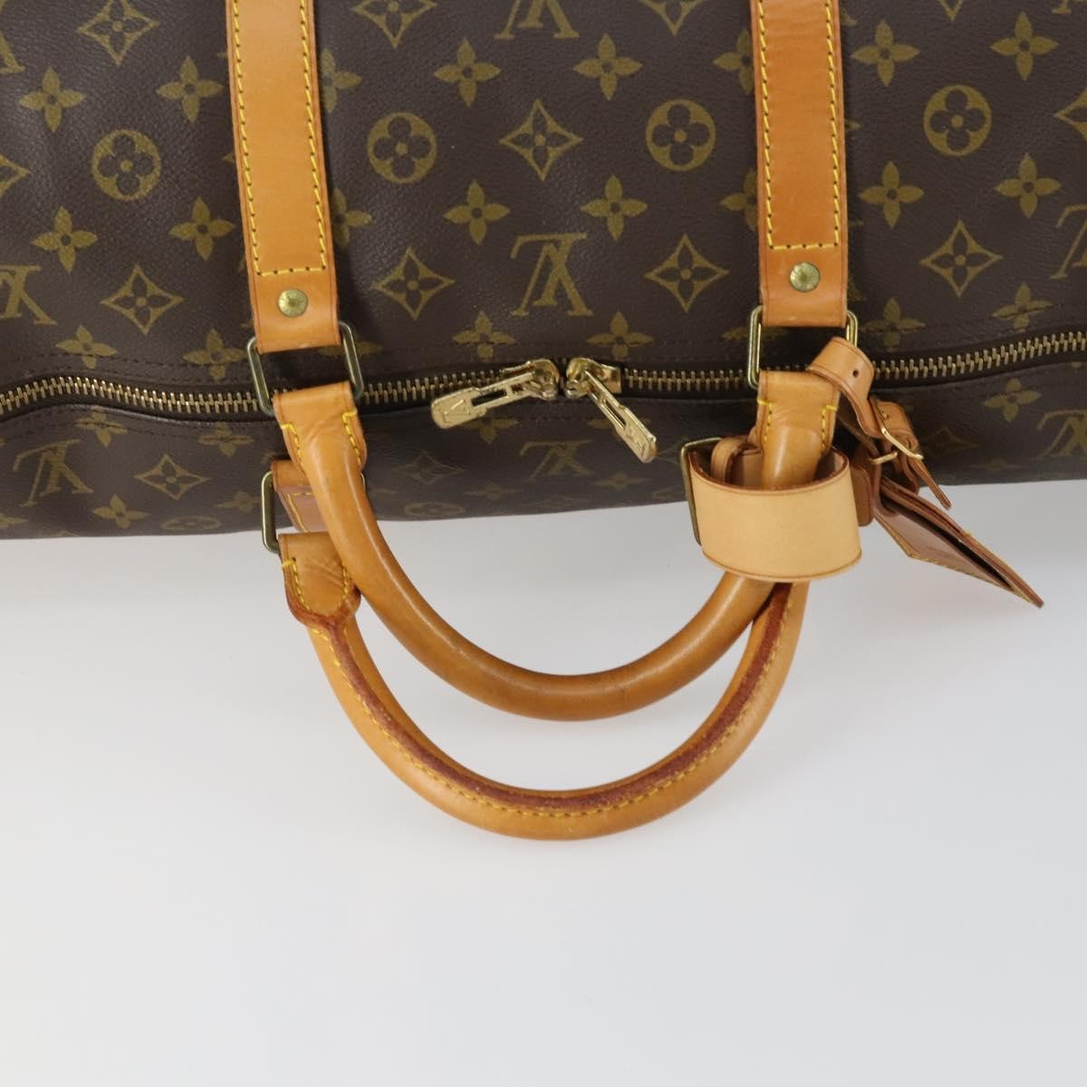 Louis Vuitton Keepall Bag Monogram Canvas Brown Canvas Travel Bag Bag (Pre-Owned)