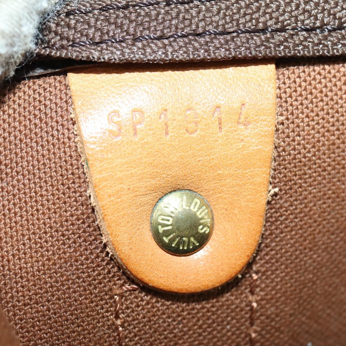 Louis Vuitton Keepall Bag Monogram Canvas Brown Canvas Travel Bag Bag (Pre-Owned)