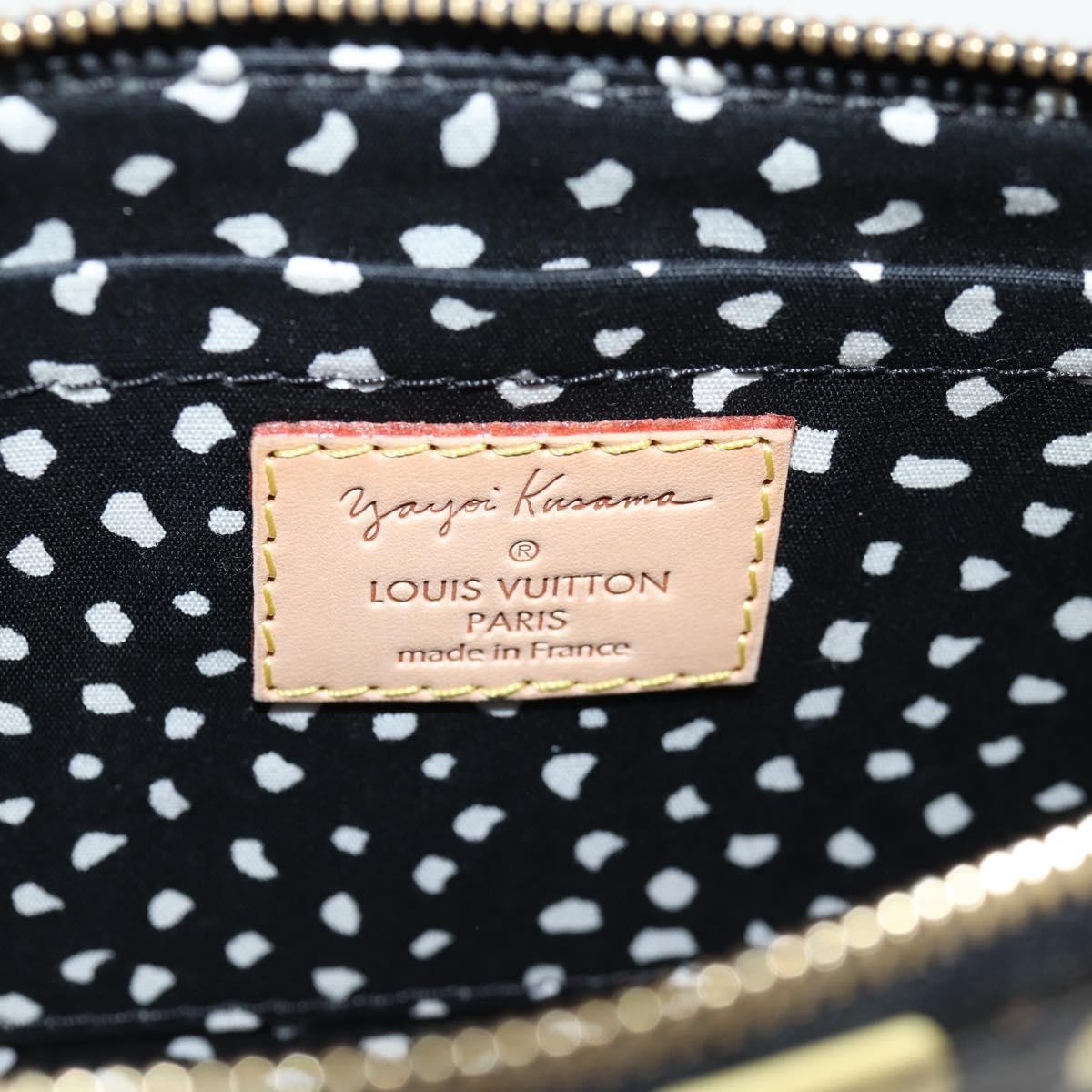 Louis Vuitton Pochette Accessoires Nm Kusama Infinity Dots Monogram Vernis Black Patent_Leather Clutche & Pouche Bag (Pre-Owned)