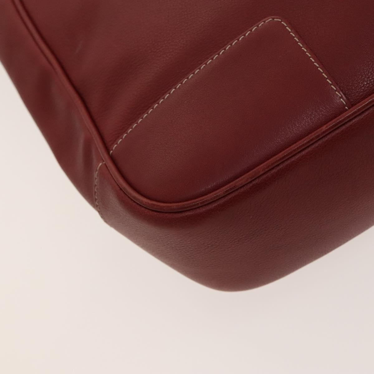 Loewe Vintage Anagram Tote Leather Burgundy Leather Tote Bag Bag (Pre-Owned)