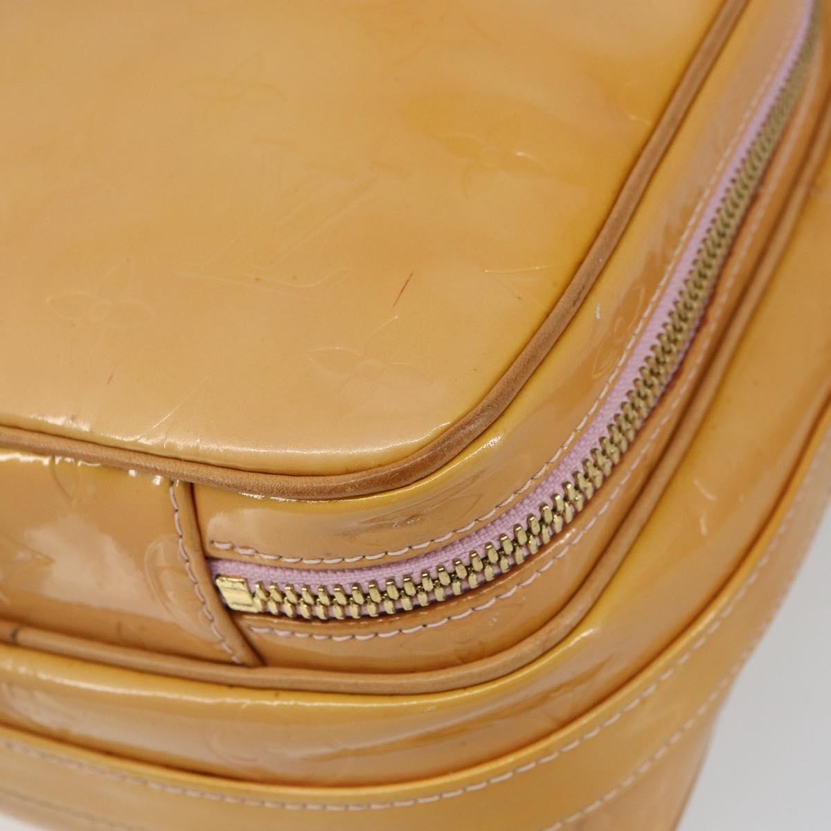 Louis Vuitton Wooster Handbag Monogram Vernis Yellow Patent_Leather Shoulder Bag Bag (Pre-Owned)