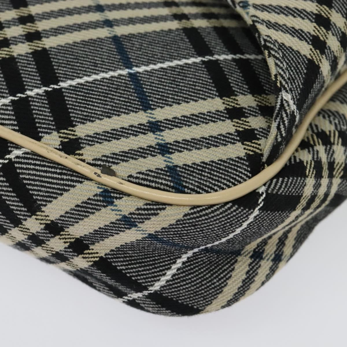 Burberry Waist Bag Vintage Check Canvas Blue Canvas Shoulder Bag Bag (Pre-Owned)