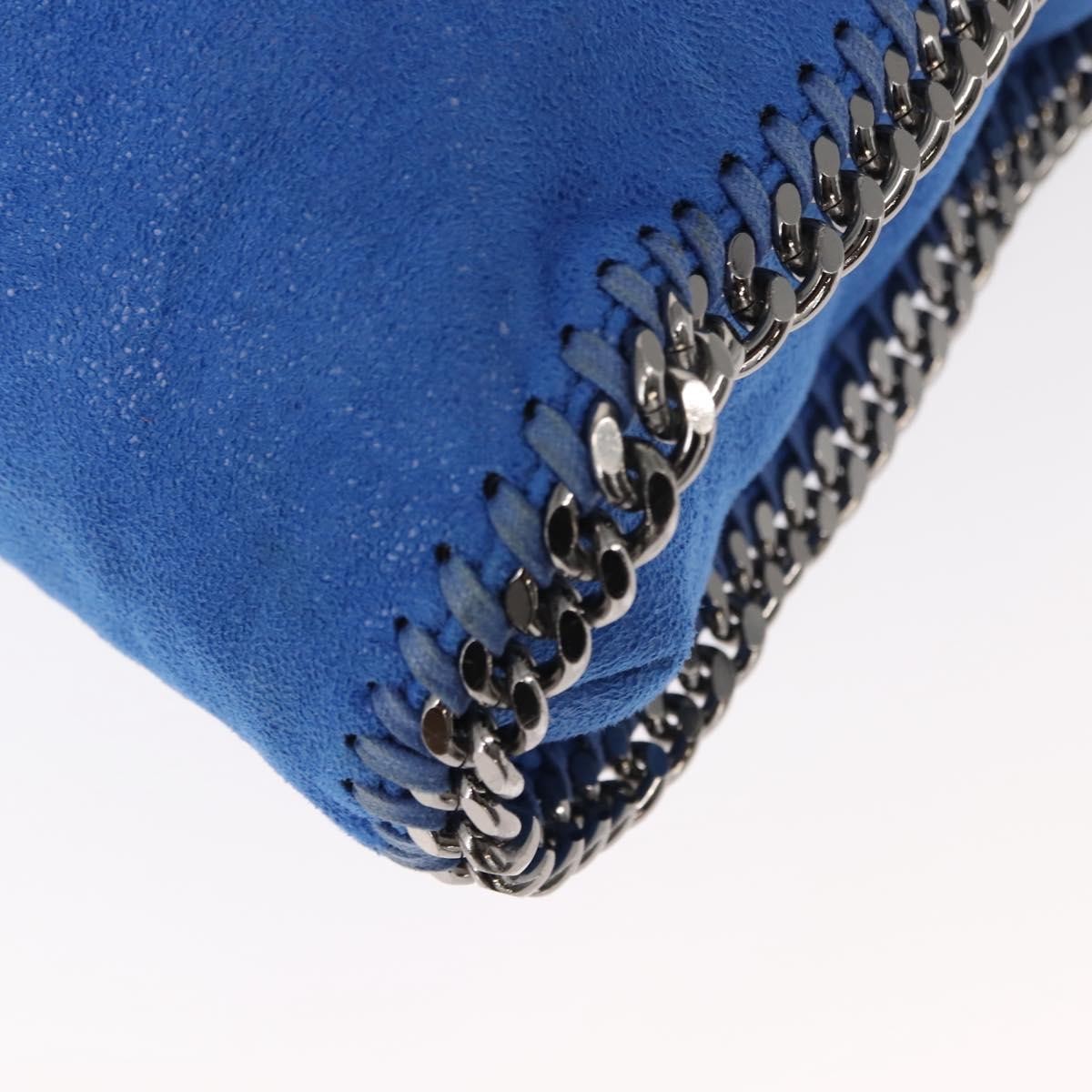 Stella Mccartney Falabella Tote Shaggy Deer Blue Polyester Tote Bag Bag (Pre-Owned)