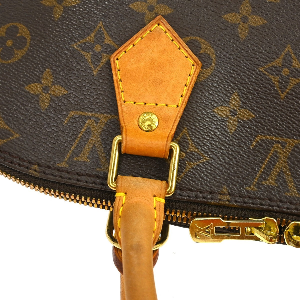 Louis Vuitton Alma Handbag Monogram Canvas Brown Canvas Handbag (Pre-Owned)
