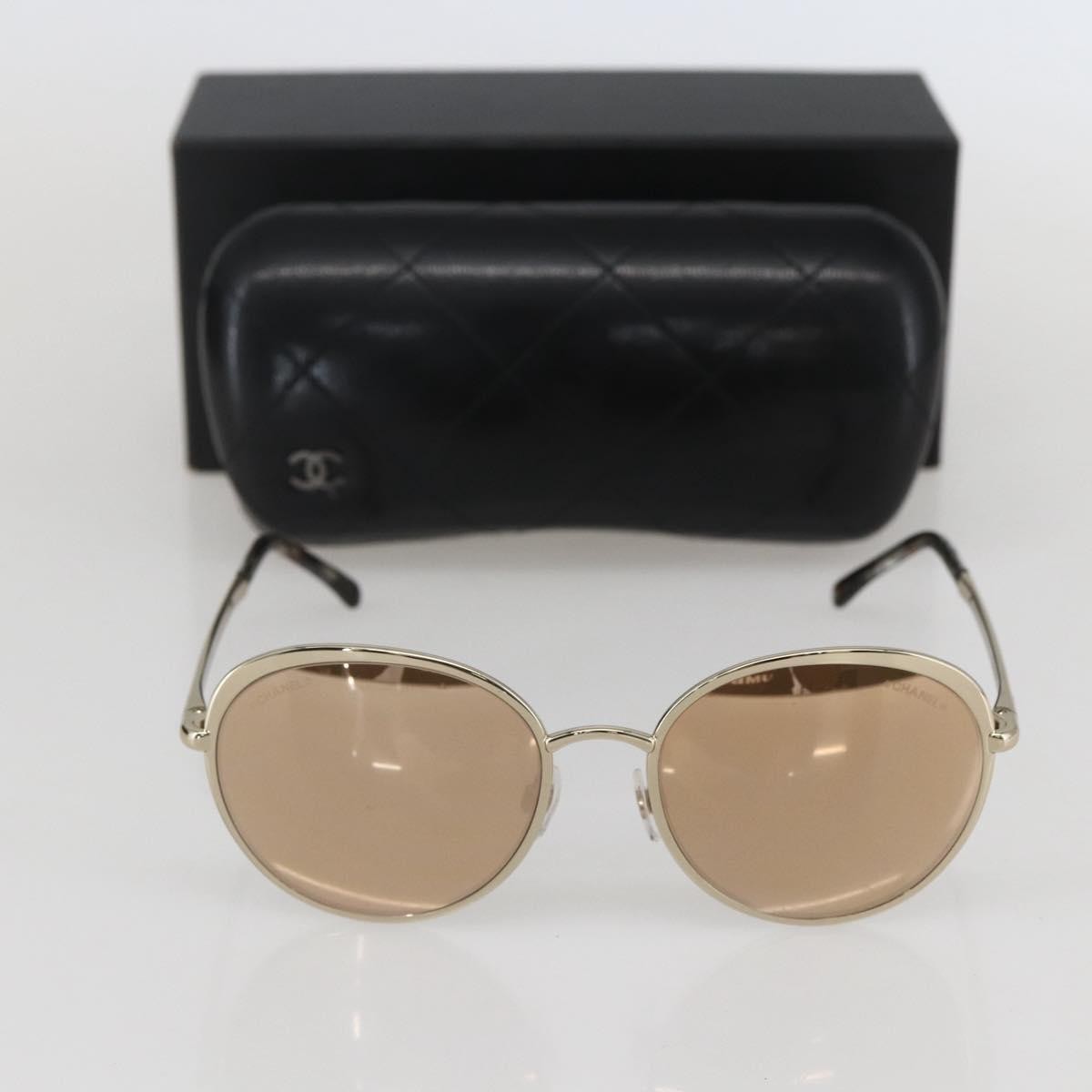 Chanel Logo Cc Sunglasses Metal Gold Metal Sunglasse Accessory (Pre-Owned)