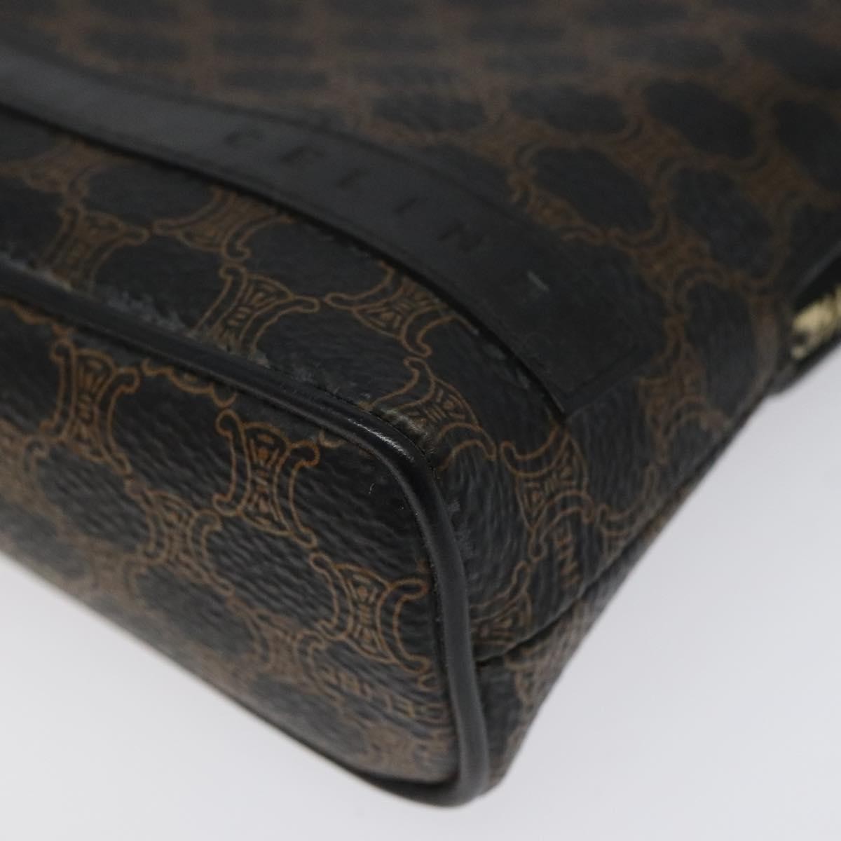 Celine Macadam Pochette Canvas And Leather Black Canvas Clutche & Pouche Bag (Pre-Owned)