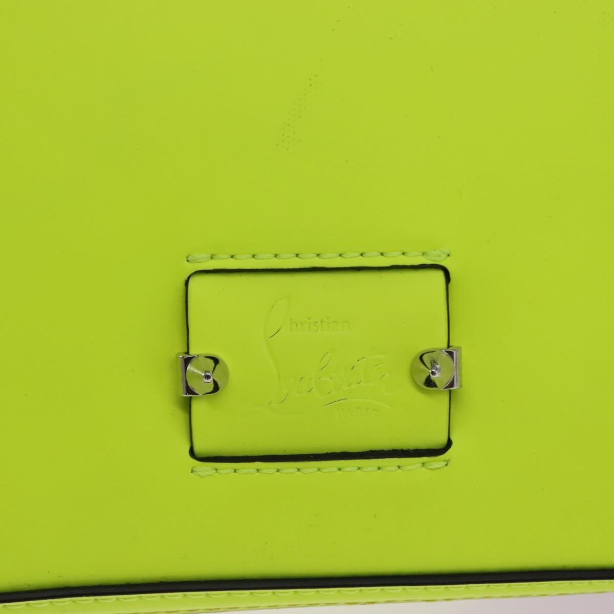 Christian Louboutin Kypipouch Crossbody Bag Leather Yellow Leather Handbag (Pre-Owned)